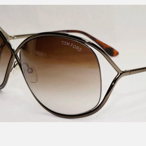 Tom Ford Brown Gunmetal Gradient Sunglasses - Picture 9 of 9